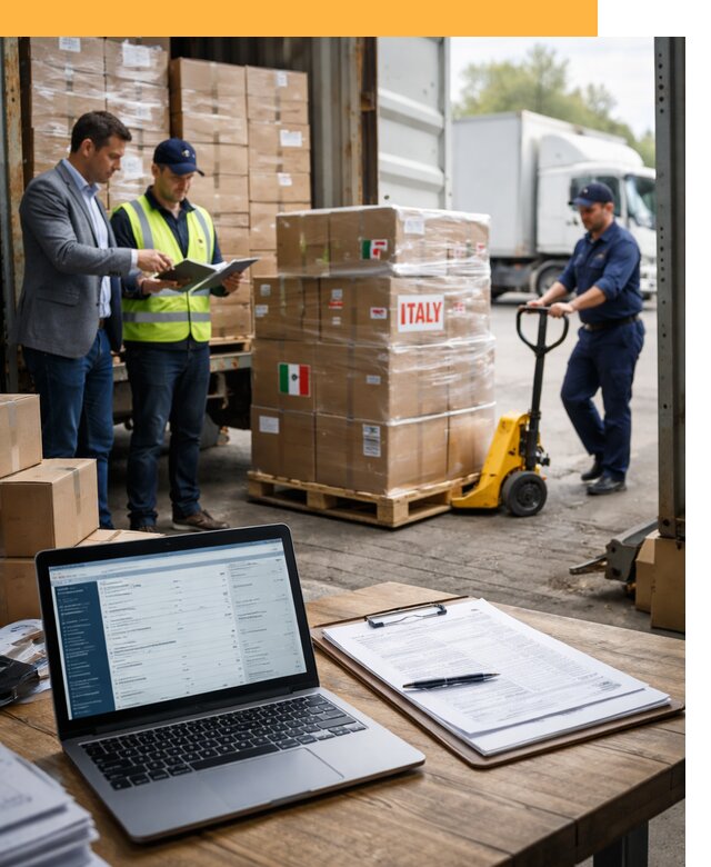 Доставка грузов из Италии: морские и авиаперевозки от 18729