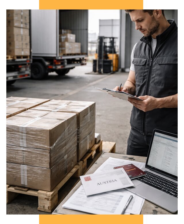 Доставка в Австрию от 67633 р. Логистика и экспорт СетСервис-Сгж