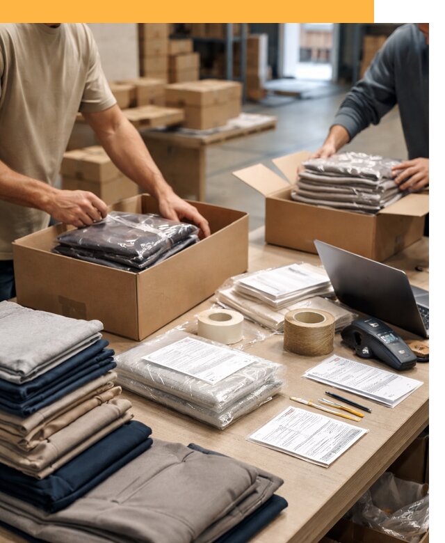 Перевозка одежды по миру от 7804 руб. с таможенным оформлением