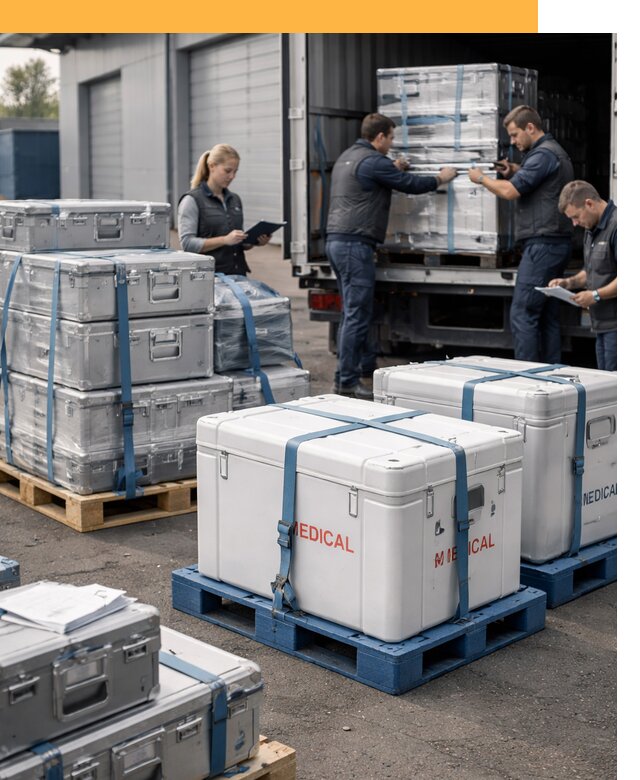 Перевозка медицинского оборудования по всему миру от 15608 руб