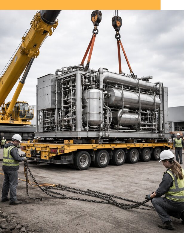 Перевозка тяжеловесных грузов по миру от 156075 руб