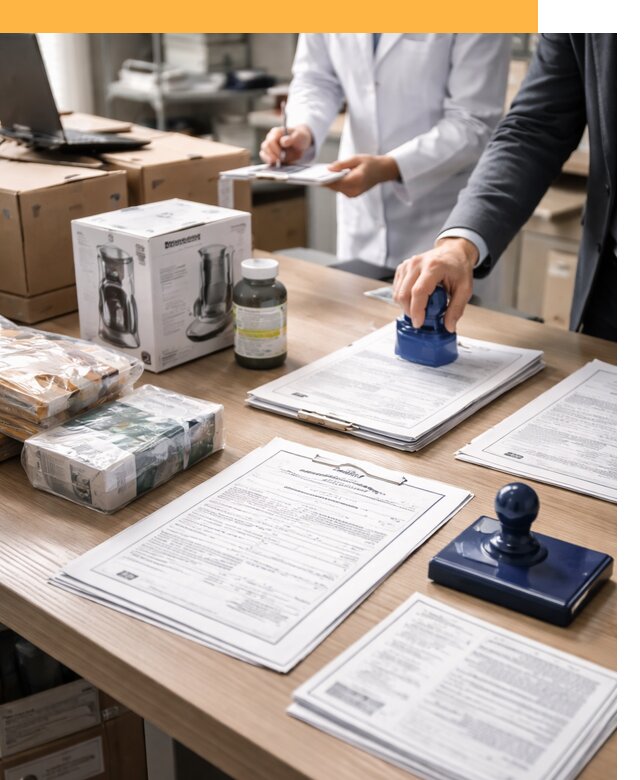 Сертификация импортных товаров от 12486 с таможенным сопровождением